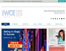 Tablet Screenshot of iwce-vision.com